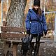 Куртка утепленная «Цвет темного моря». Куртки. Творческая мастерская 'Сундучок' (MoiSunduschok). Ярмарка Мастеров.  Фото №4