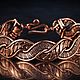 Авторский медный браслет Ручная работа Уникальный дизайн Wirewrapart. Браслет плетеный. WIREWRAPART Авторские украшения. Ярмарка Мастеров.  Фото №5