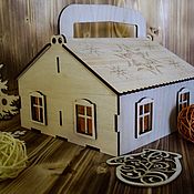 Подарки к праздникам handmade. Livemaster - original item House with snowflakes. Handmade.