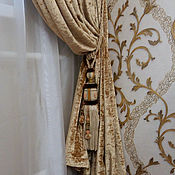 Для дома и интерьера handmade. Livemaster - original item Gold velvet curtains for living room. Handmade.