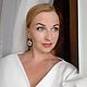 Серьги с кристаллами и цветами - Лилии. Серьги классические. Елена (Plugatyrenko). Интернет-магазин Ярмарка Мастеров.  Фото №2