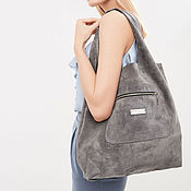 Сумки и аксессуары handmade. Livemaster - original item Bag suede leather Bag big bag shopping Bag shopper Bag t-shirt. Handmade.