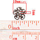 Шапочки ажурные для бусин диаметром 10 мм. античная медь.