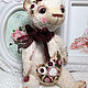 Teddy bear with embroidery, Teddy Bears, Moscow,  Фото №1