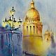 The city of Petersburg watercolors (blue yellow blue yellow), Pictures, Yuzhno-Uralsk,  Фото №1