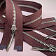 Split zipper, Bordeaux/silver, Zippers, Mytishchi,  Фото №1