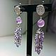 Order Harmony earrings with Lavender Amethyst in jewelry cut Luxury quality. Magic Jewelry from Svetlana. Livemaster. . Earrings Фото №3