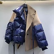Пальто кашемировое с отделкой из бархата