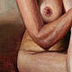 Seated Nude. Oil painting. Pictures. Andrej Smolenskij. Kartiny (andreysmolensky). Ярмарка Мастеров.  Фото №4