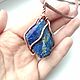 Copper pendant with lapis lazuli. Pendants. dia-la-succeso. Online shopping on My Livemaster.  Фото №2