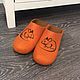 Тапочки из шерсти, НОВОГОДНЯЯ ТЕМА. Тапочки. Эльвира, Felt studio ElViRa. Ярмарка Мастеров.  Фото №6