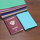 Passport cover genuine leather, Passport cover, Moscow,  Фото №1