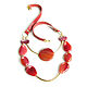 Necklace with red agates, necklace made of natural stones, agate beads. Necklace. Irina Moro. My Livemaster. Фото №4