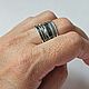 Кольцо из серебра "Черный шёлк 4". Кольца. Newstylejewelry. Ярмарка Мастеров.  Фото №11