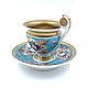 Заказать Винтаж: Кофейная пара Гарднер 19 век Редкость / 0403252. Phoenix Antique • Феникс Антик. Ярмарка Мастеров. . Кружки винтажные Фото №3