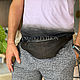 Men's Python leather waist bag. Waist Bag. exotiqpython. My Livemaster. Фото №4