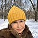 Мастер класс по вязанию спицами Женская зимняя шапка резинкой. Мастер-классы. Перчатки, митенки, мастер классы (HelenMiniola). Интернет-магазин Ярмарка Мастеров.  Фото №2
