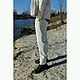 Брюки мужские из конопляного холста Hemp Canvas Elastic Pant 2 Ecru. Брюки мужские. VÄN Studio. Ярмарка Мастеров.  Фото №6