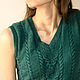 Knit waistcoat (cardigan)/crop top/cropped sweater/women's vest. Vests. Wool Garderobe. My Livemaster. Фото №6
