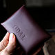 Order Mini Leather Wallet — Bordeaux. odalgoods (odalgoods). Livemaster. . Wallets Фото №3