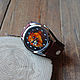 Часы наручные дизайнерские «Огненный Лев». Часы наручные. ZH_YA|  Кожевенная мастерская. Ярмарка Мастеров.  Фото №5