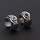 Order Celtic earcuff with gemstone. Ringlin's shop. Livemaster. . Cuff Earrings Фото №3