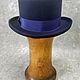 Blue short felt top hat ' Bon'. Hats1. Felt Hats Shop. Online shopping on My Livemaster.  Фото №2