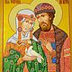 Икона Петр и Феврония. Набор для вышивки бисером, Наборы для вышивания, Москва,  Фото №1