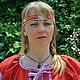 Russian linen dress Alyonushka, in the Slavic style. Folk dresses. Kupava - ethno/boho. My Livemaster. Фото №4