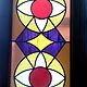 Order Paired geometric stained glass illuminated. Film stained-glass Windows. Glass Flowers. Livemaster. . Stained glass Фото №3