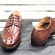 Men's Derby made of embossed crocodile skin, in a rare shade!. Derby. SHOES&BAGS. Online shopping on My Livemaster.  Фото №2