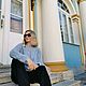 Свитер листья. Свитеры. Chloe cat's knit studio. Ярмарка Мастеров.  Фото №5