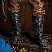 Субкультуры handmade. Livemaster - original item Black leather boots. Handmade.