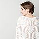 Джемпер ажурный хлопковый. Джемперы. Марина VAM. Интернет-магазин Ярмарка Мастеров.  Фото №2