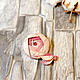Order February rose brooch made of polymer clay. AnnaMalnaya. Livemaster. . Brooches Фото №3