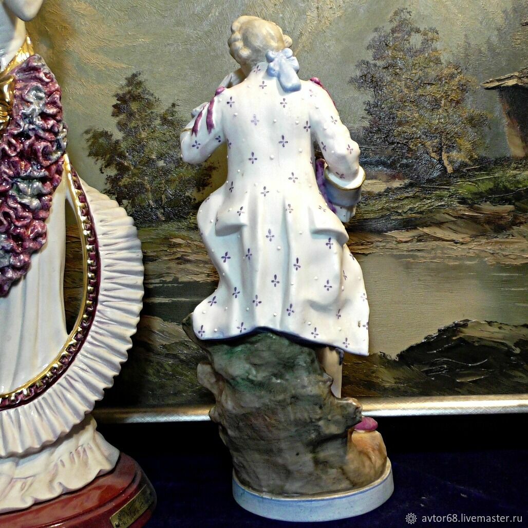 Винтаж: Франция.Letu&Mauger.Статуэтка.Мужчина.Денди.Фарфор – купить на ...