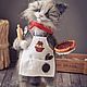 Thank YOU, CAT, COOK. Stuffed Toys. Knitted toys Olga Bessogonova. My Livemaster. Фото №4