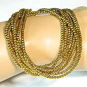 Материалы для творчества handmade. Livemaster - original item Hematite beads 2 mm gold color(GM020). thread. Handmade.
