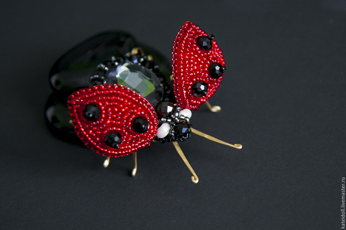 Buy Brooch "ladybug" on Livemaster online shop