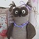 Сова игрушка вязаная . Модница.  Сова сувенир. Мягкие игрушки. Ольга Монастырская   Olga Mona. Ярмарка Мастеров.  Фото №4