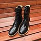 Shoes: Bandolier ' black perforation beige tread sole». Boots. Hitarov (Hitarov). Online shopping on My Livemaster.  Фото №2