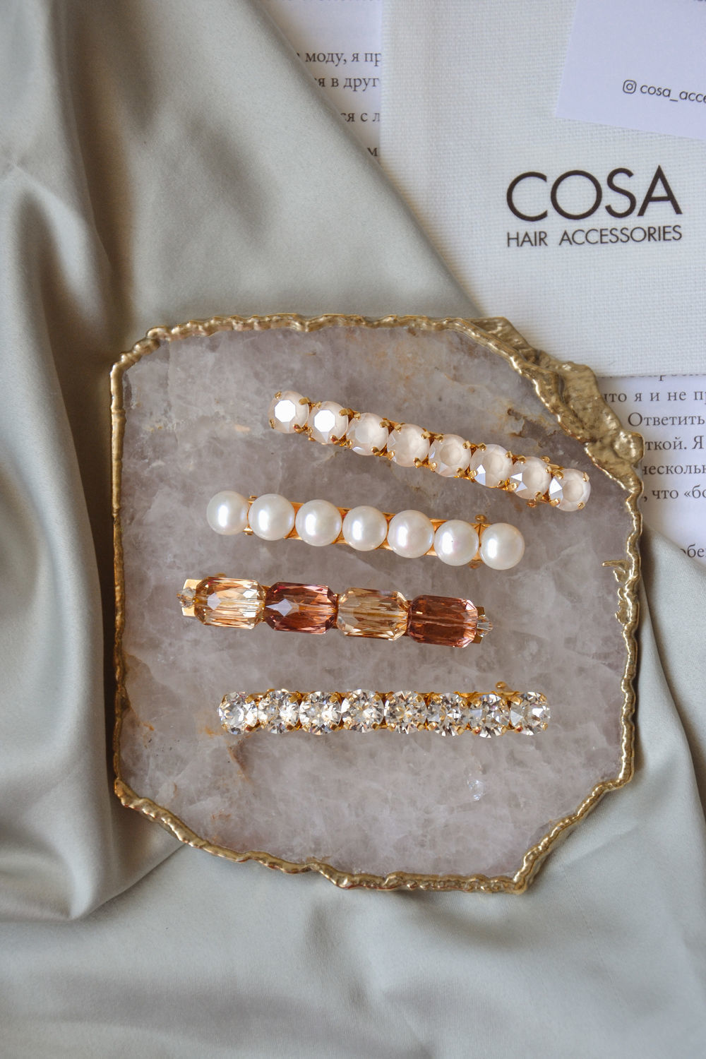 Заколка с натуральным жемчугом – купить на Ярмарке Мастеров – KDXAURU ...