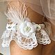 Wedding garter for the bride ' Violetta». Garter. Karina Wedding Accessories. Ярмарка Мастеров.  Фото №4