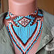 Necklace 'Spirit of water', necklace made of beads, decoration on the neck. Necklace. Slava. My Livemaster. Фото №5