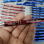 Канцелярские товары handmade. Livemaster - original item Ballpoint pen with engraving, gift pen, souvenir. Handmade.