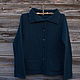 Order The blue knitted wool jacket/cardigan 'Petrel''. SolarisArtis. Livemaster. . Cardigans Фото №3