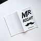 Парные обложки для паспорта "Mr & Mrs, right". Обложка на паспорт. Нужна Обложка. Интернет-магазин Ярмарка Мастеров.  Фото №2