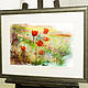 watercolor - Flight of the bumblebee in July. Pictures. Artgrafika. Online shopping on My Livemaster.  Фото №2