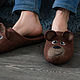 Felted Men's Teddy Bear Slippers. Slippers. MURDASOVA OLGA Author's felt. Online shopping on My Livemaster.  Фото №2