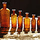 Старинные бутылочки, аптечные бутылочки 19 века. Старинное стекло